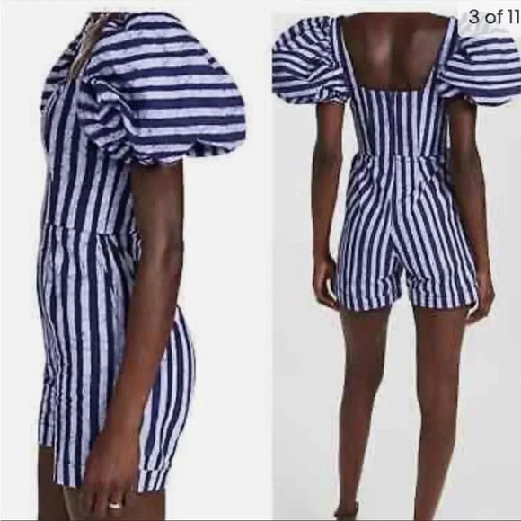 Sika Binata navy stripe romper - Picture 3 of 11